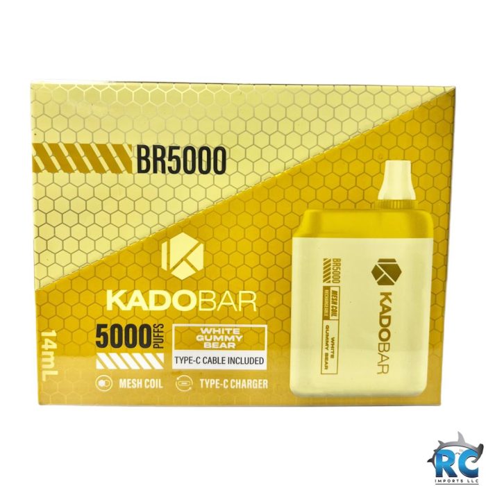 VAPE KADOBAR WHITE GUMMY BEAR 5000 PUFFS