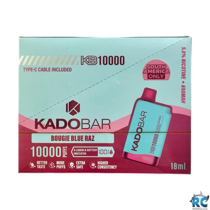 VAPE KADOBAR BOUGIE BLUE RAZ 10,000 PUFFS