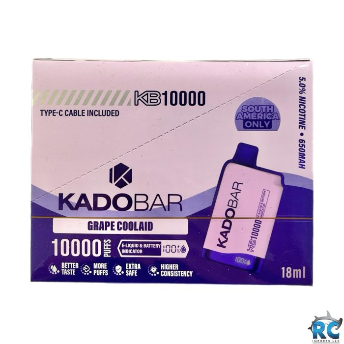 VAPE KADOBAR GRAPE COOLAID 10,000 PUFFS