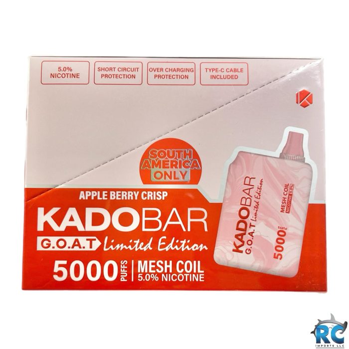 VAPE KADOBAR G.O.A.T. APPLE BERRY CRISP 5,000 PUFFS